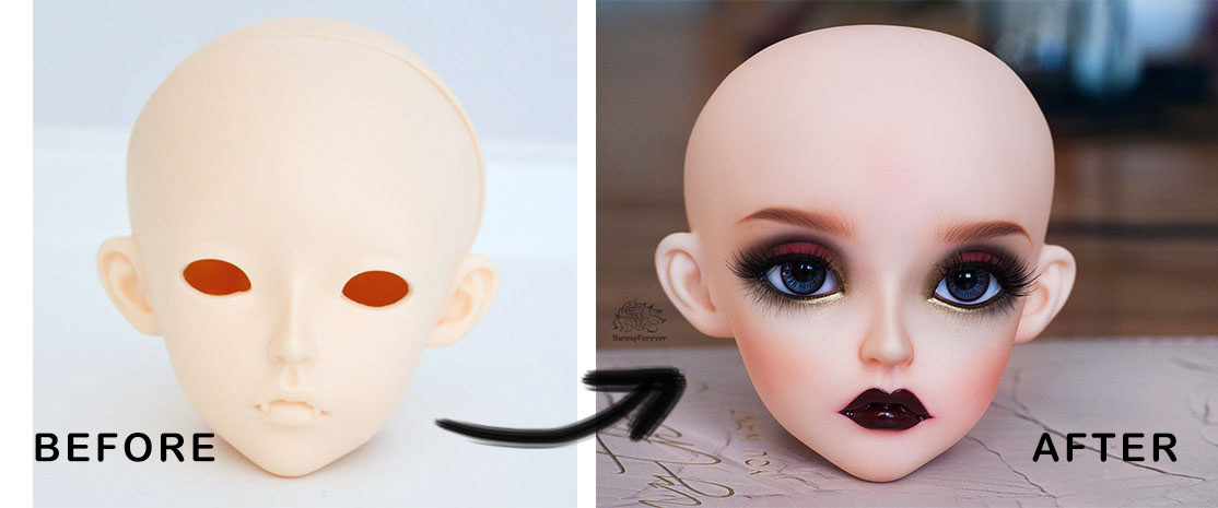 bjd face-up, doll face-up, face-up commission, BJD, ball joint doll