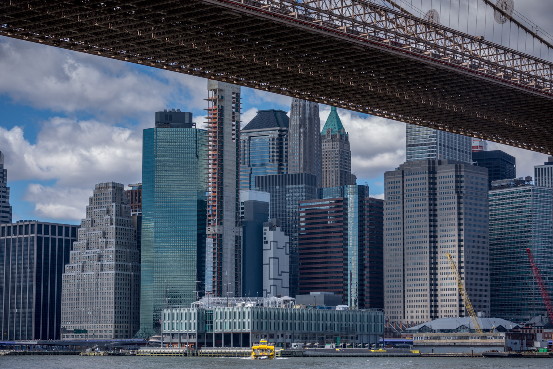 Manhattan Financial District and Brooklyn Bridge
