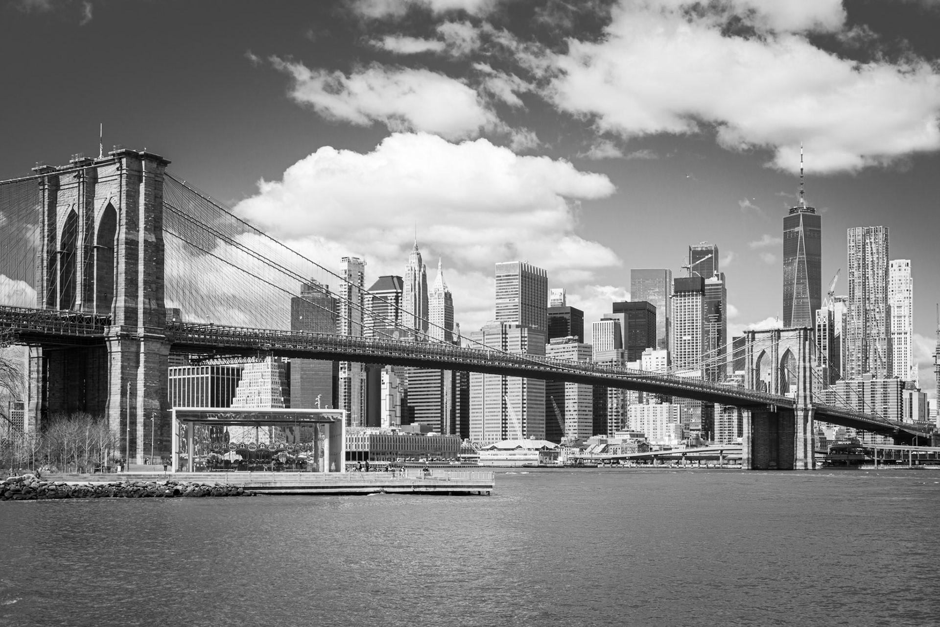 Brooklyn Bridge and Financial District