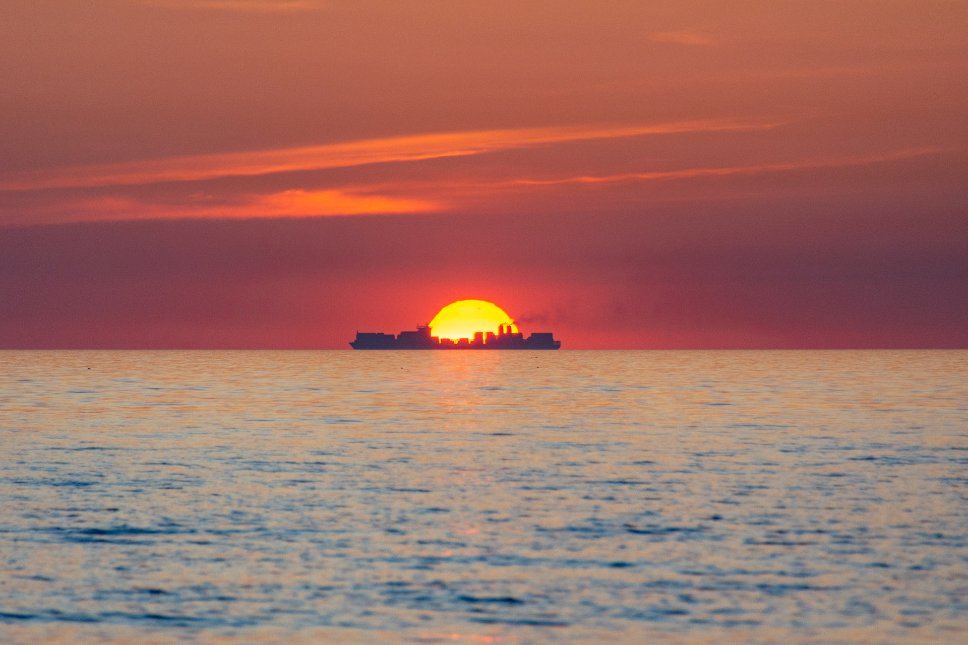 Sonnenuntergang in Ahrenshoop