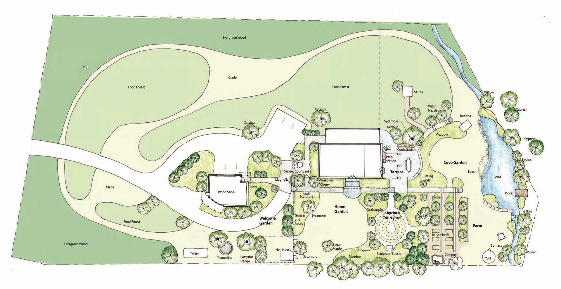 Schematic masterplan