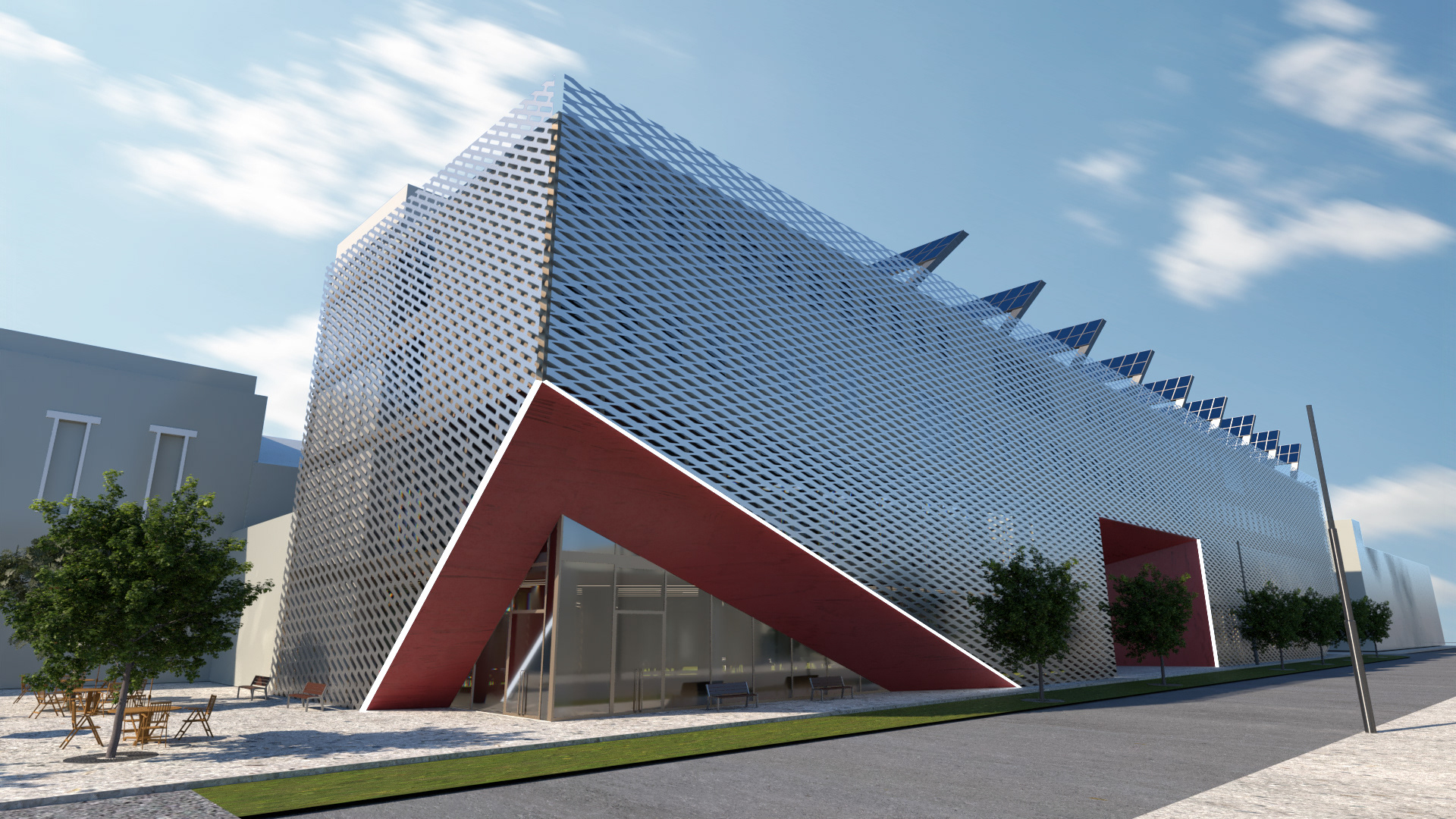Front Corner Facade Render