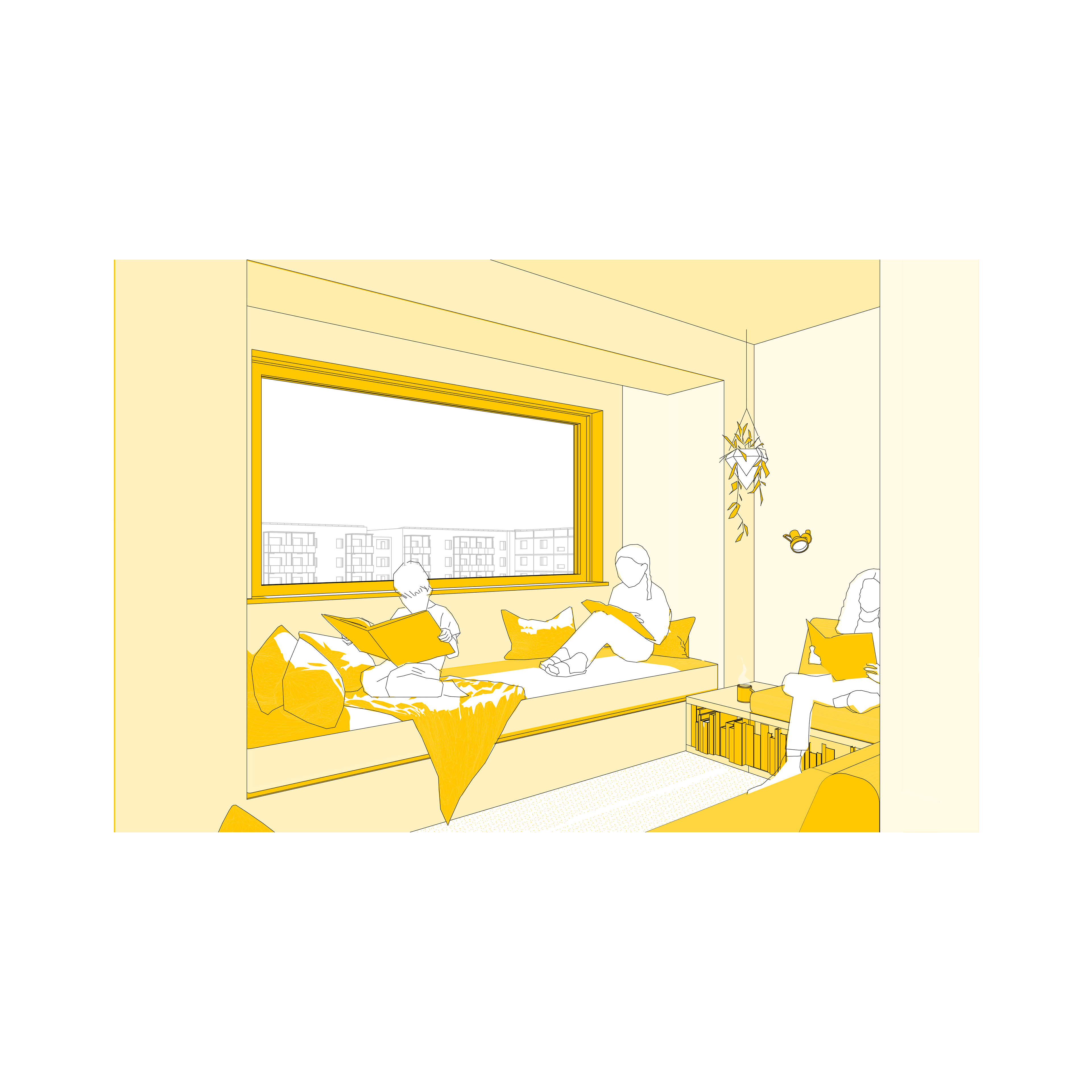 Perspektive Leseraum