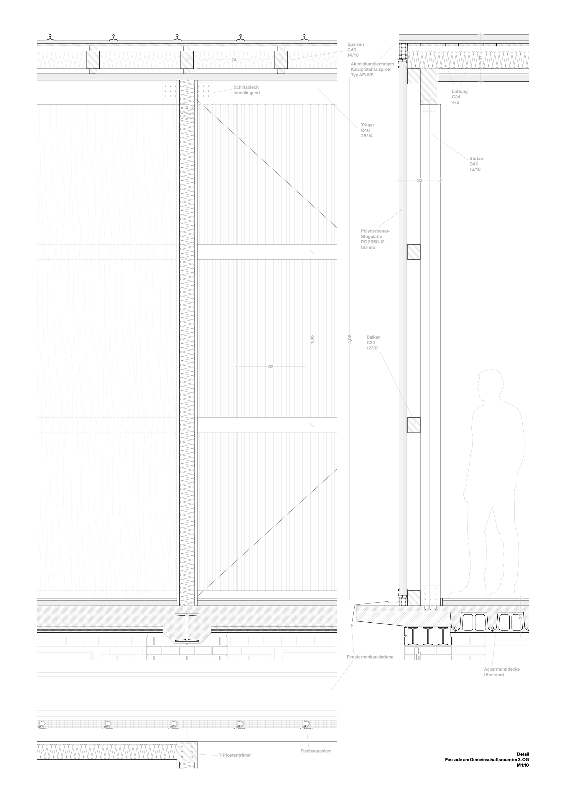 Fassadenaufbau Erweiterung