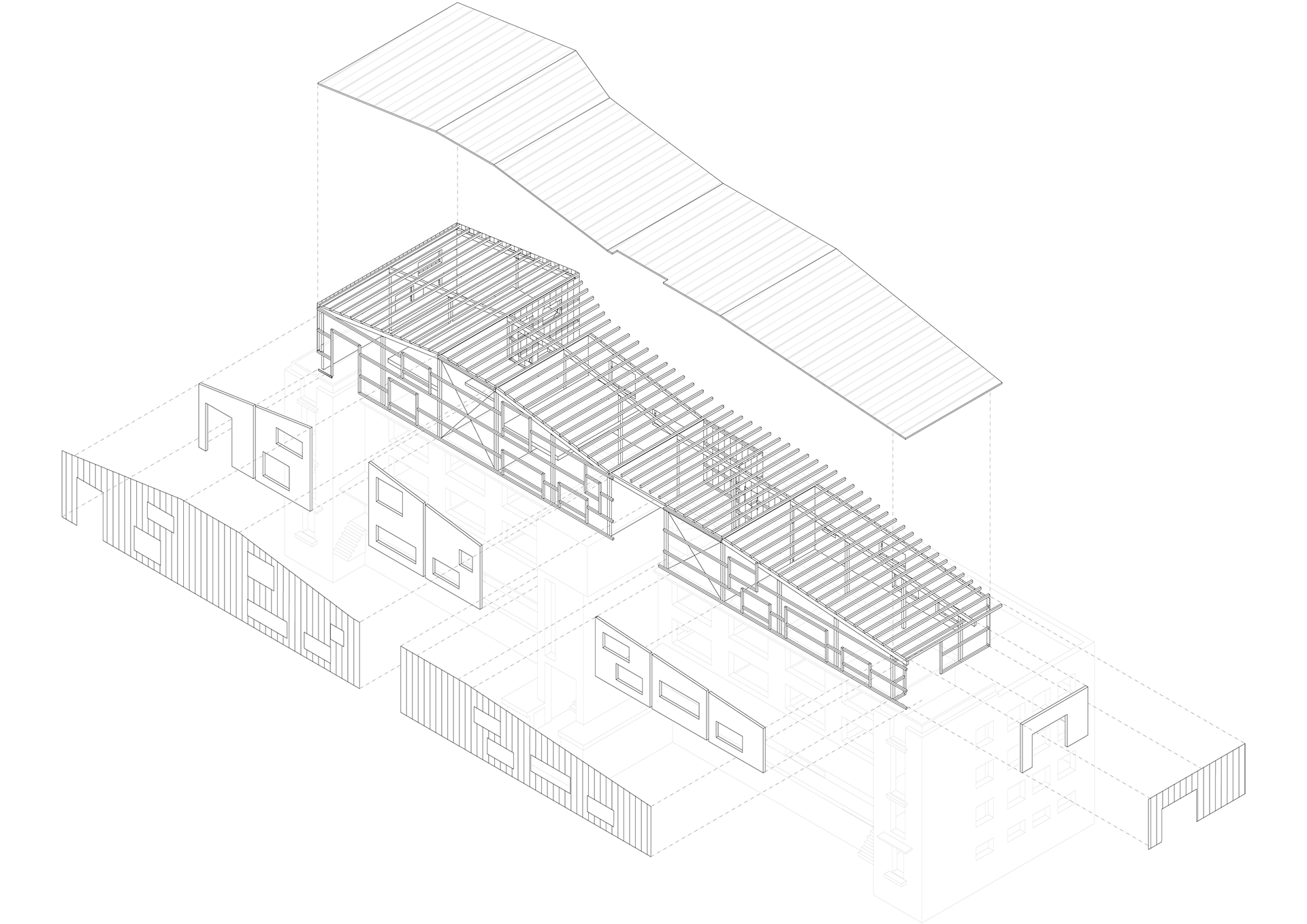 Tragwerkskonzept Erweiterung