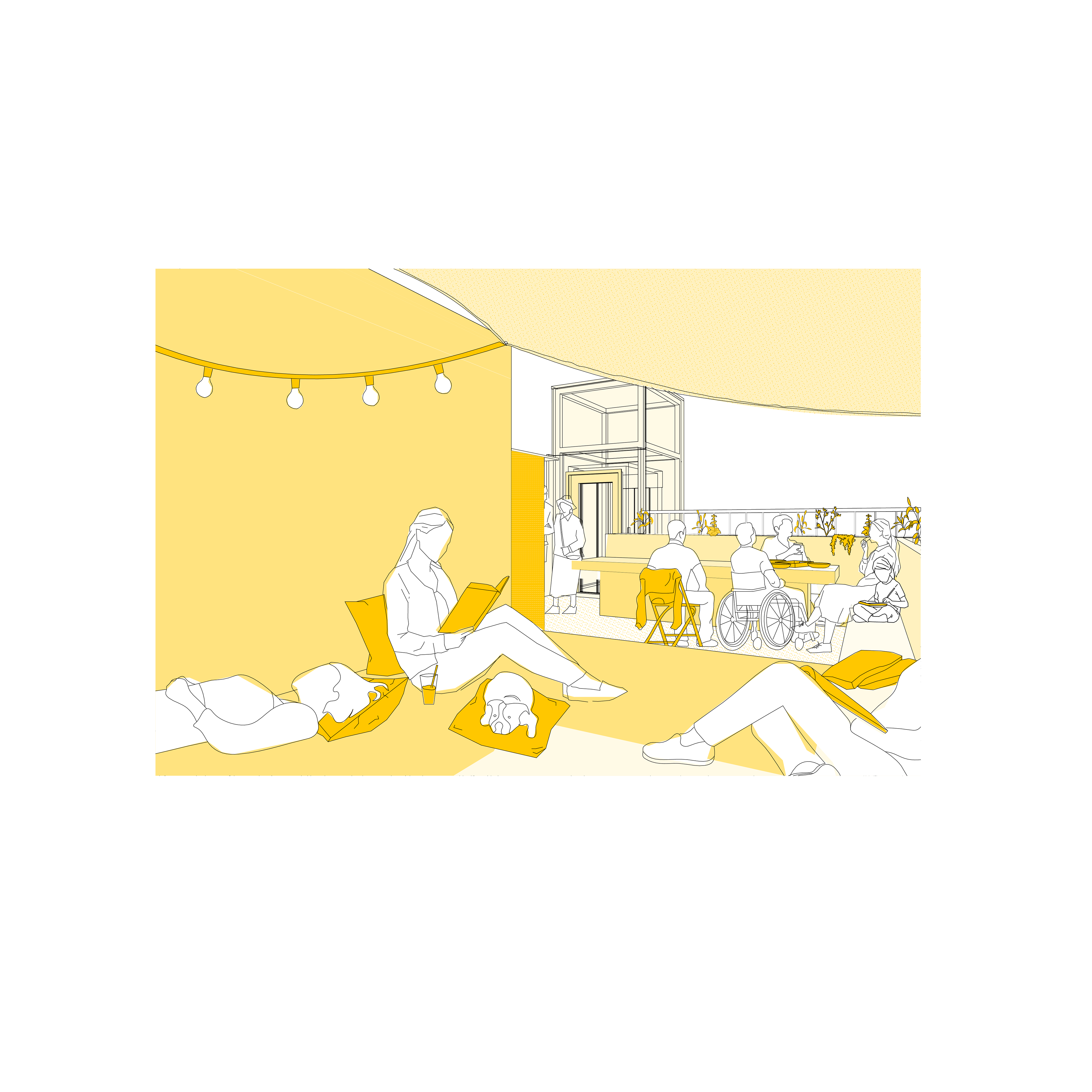 Perspektive Dachterrasse