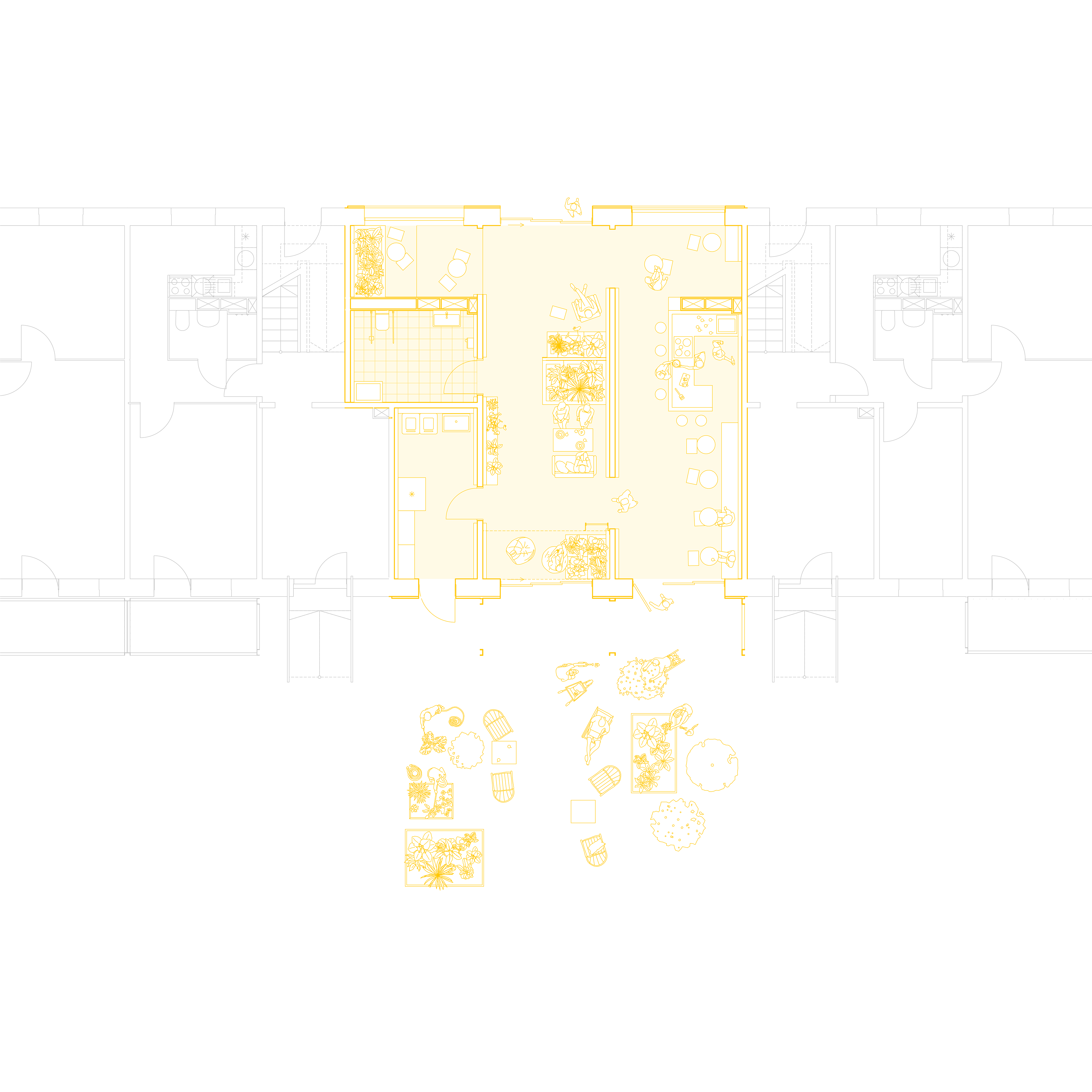 Grundriss Gartencafé