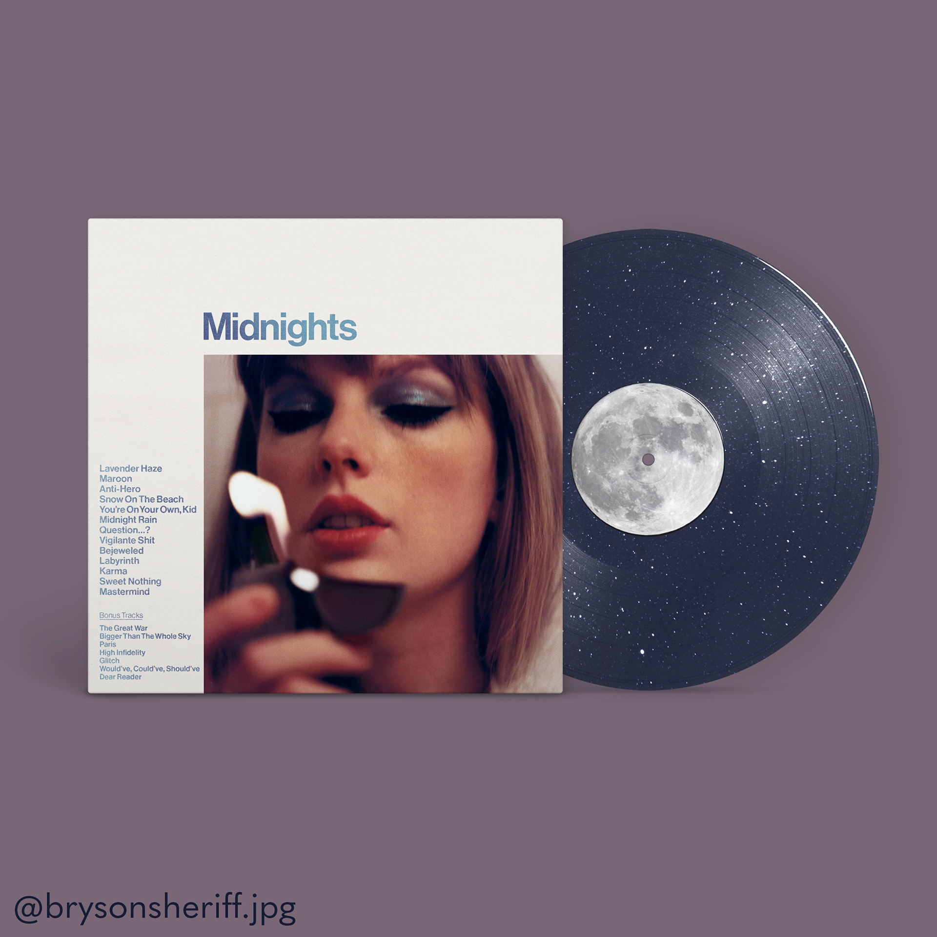 Taylor Swift - "Midnights" Vinyl Record Concept