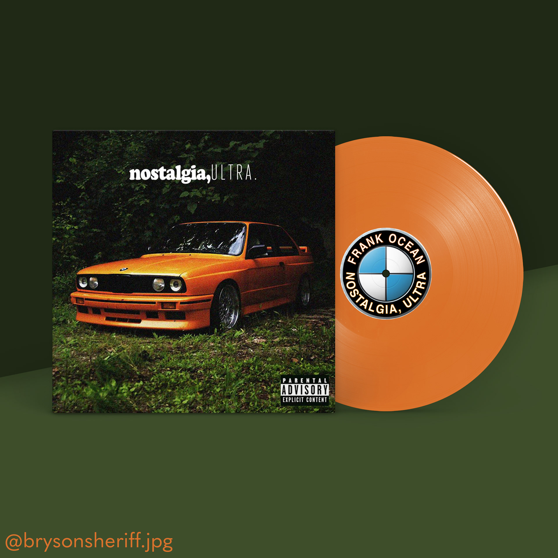 Frank Ocean - "Nostalgia, Ultra" Vinyl Record Concept