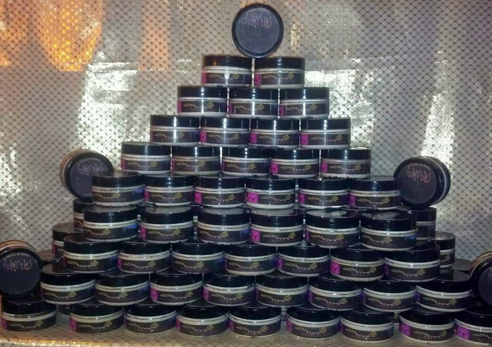 Custom Labels on Custom Mini Body Butters created for Ballet Afrique