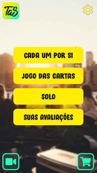 Home page do prototipo criado