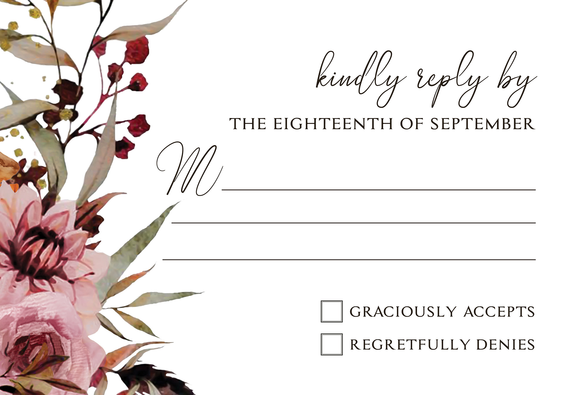 rsvp card
