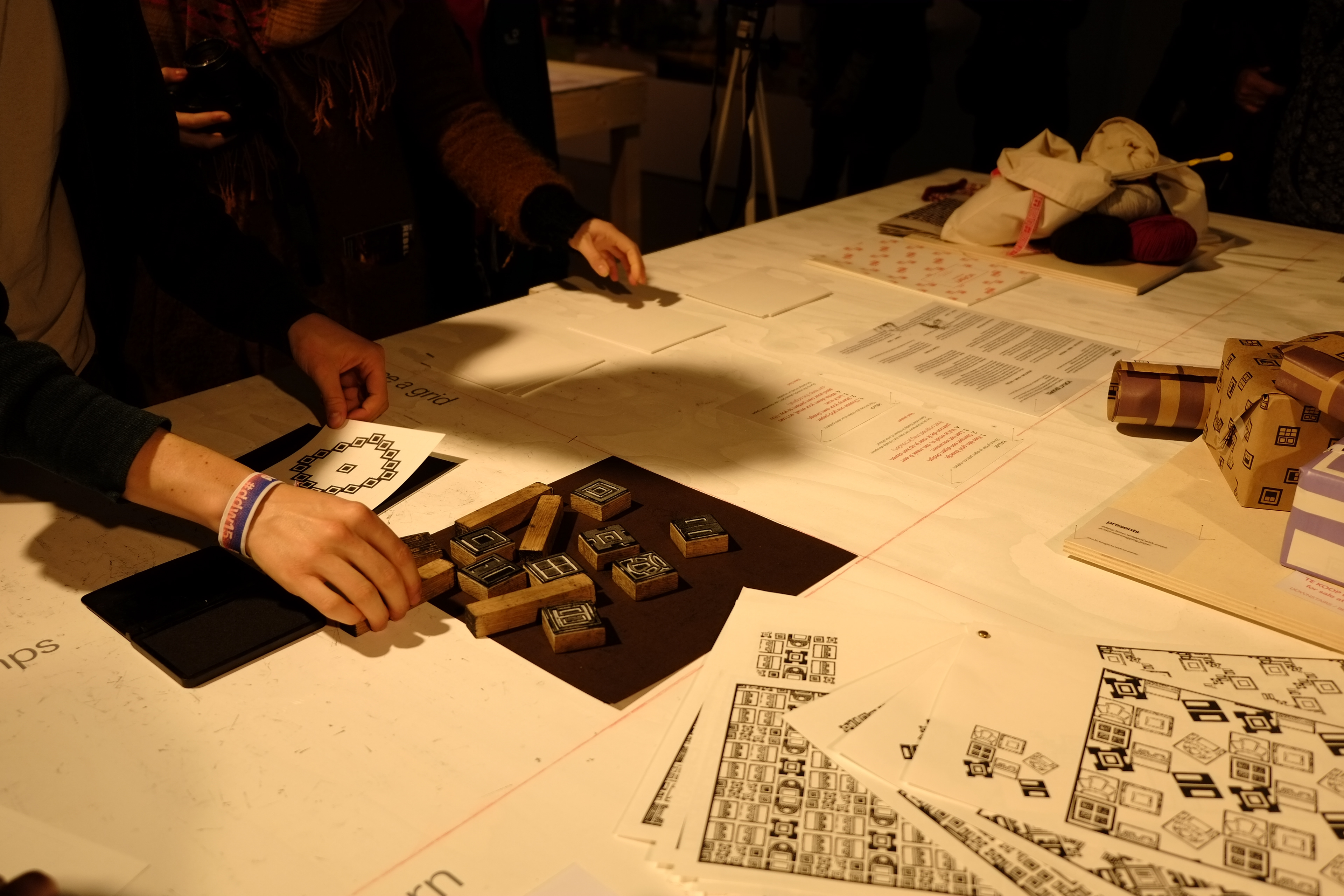 Stamping of the patterns