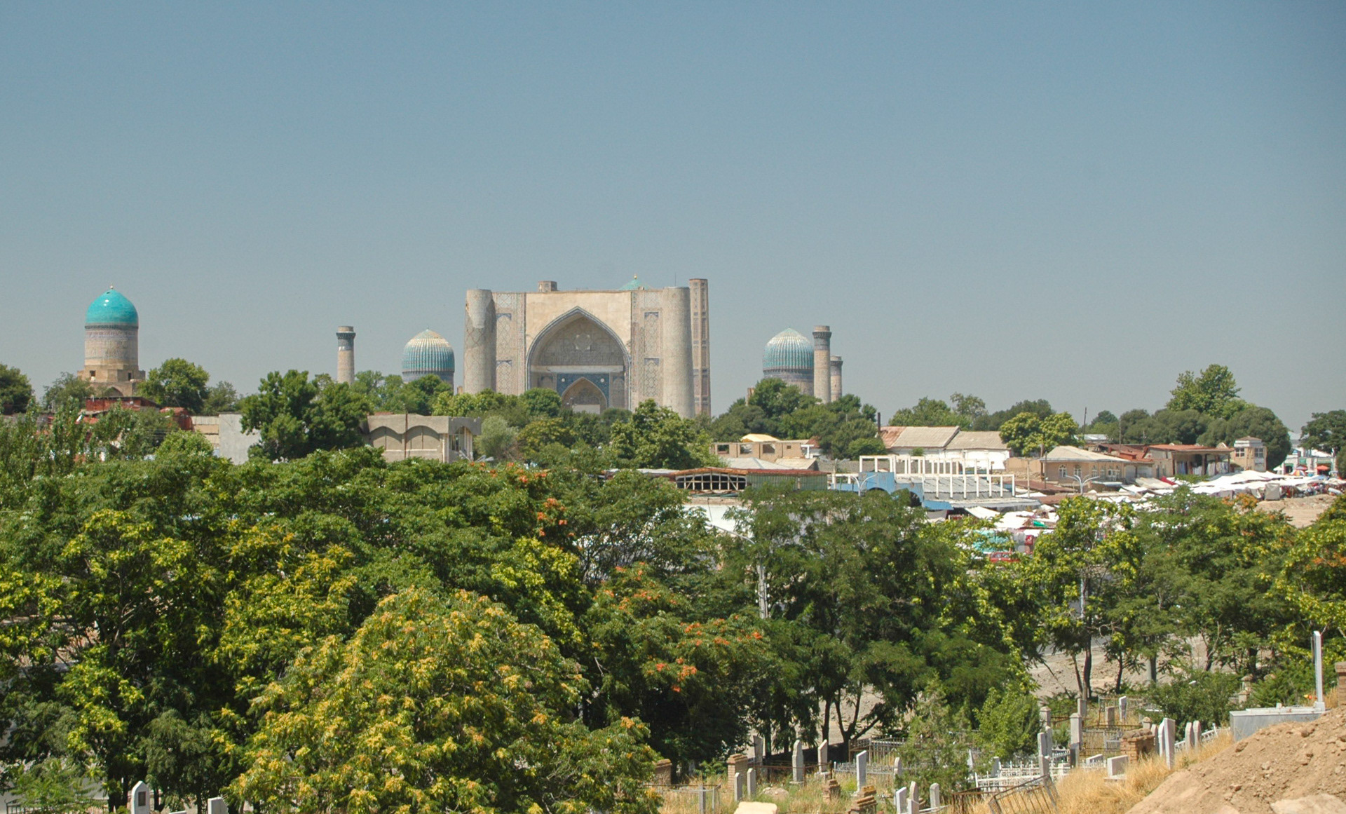 Samarkand, Oezbekistan - Bibi-Khanym moskee