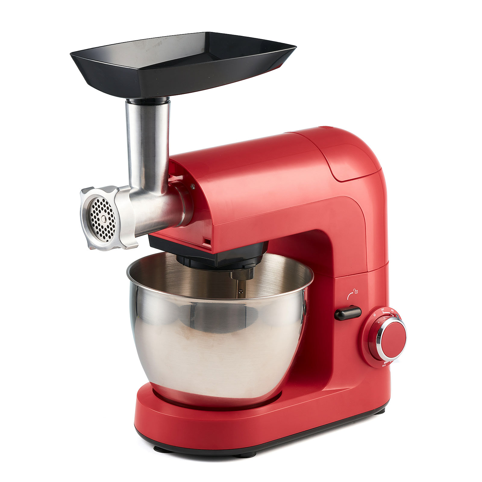 Mixer profesional Heinner rosu cu masina de tocat
