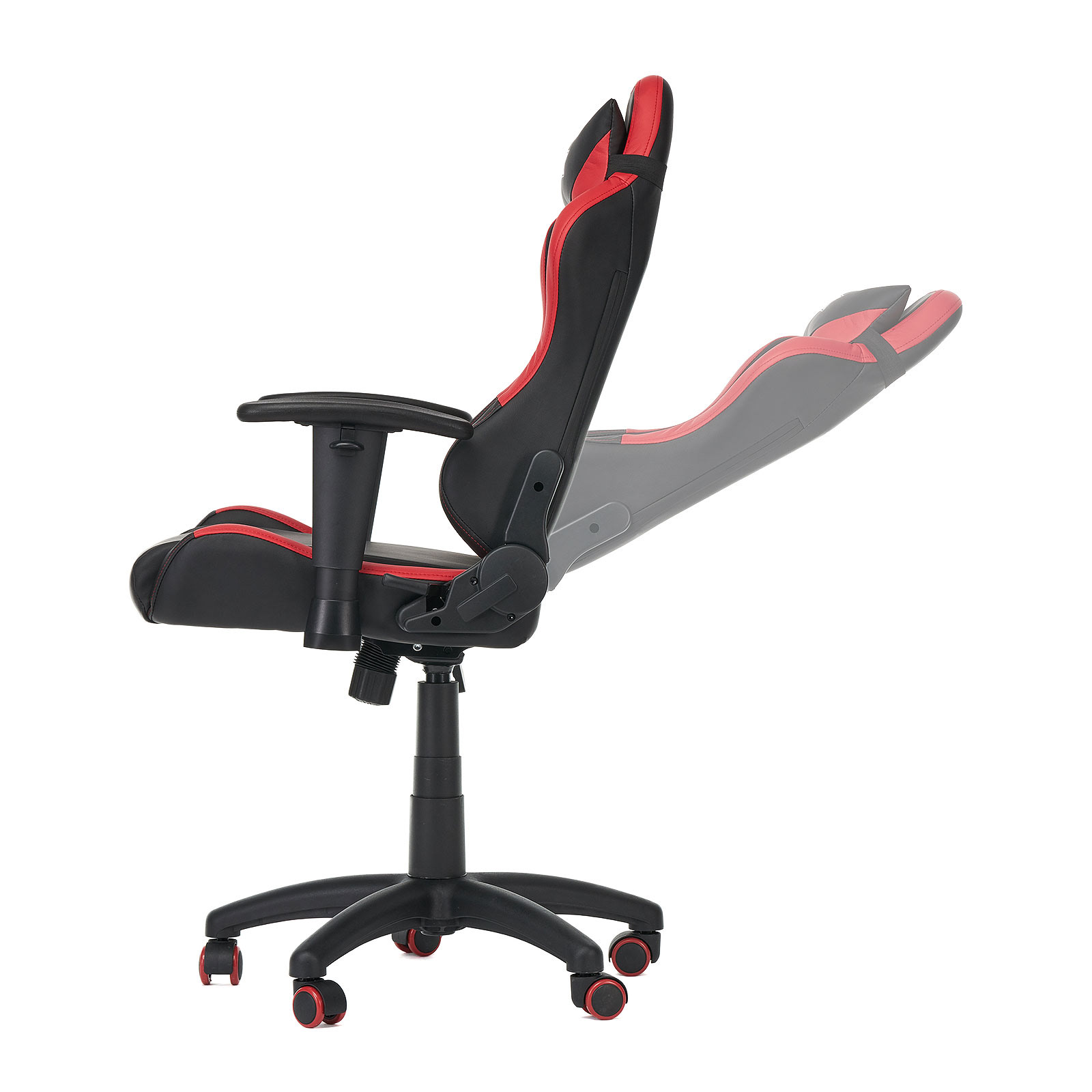 scaun gaming Serioux negru cu rosu reglabil