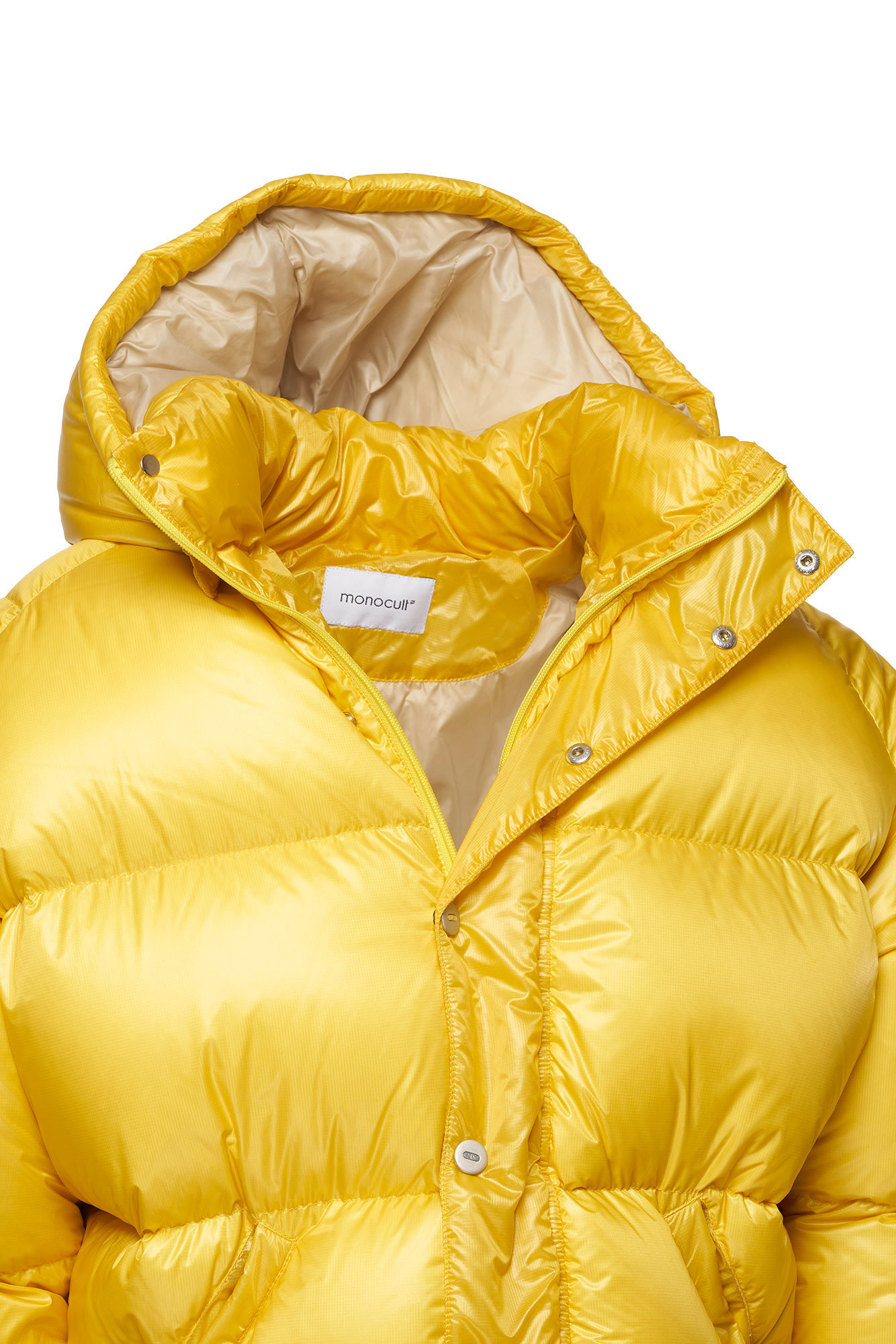 Geaca galbena detaliu