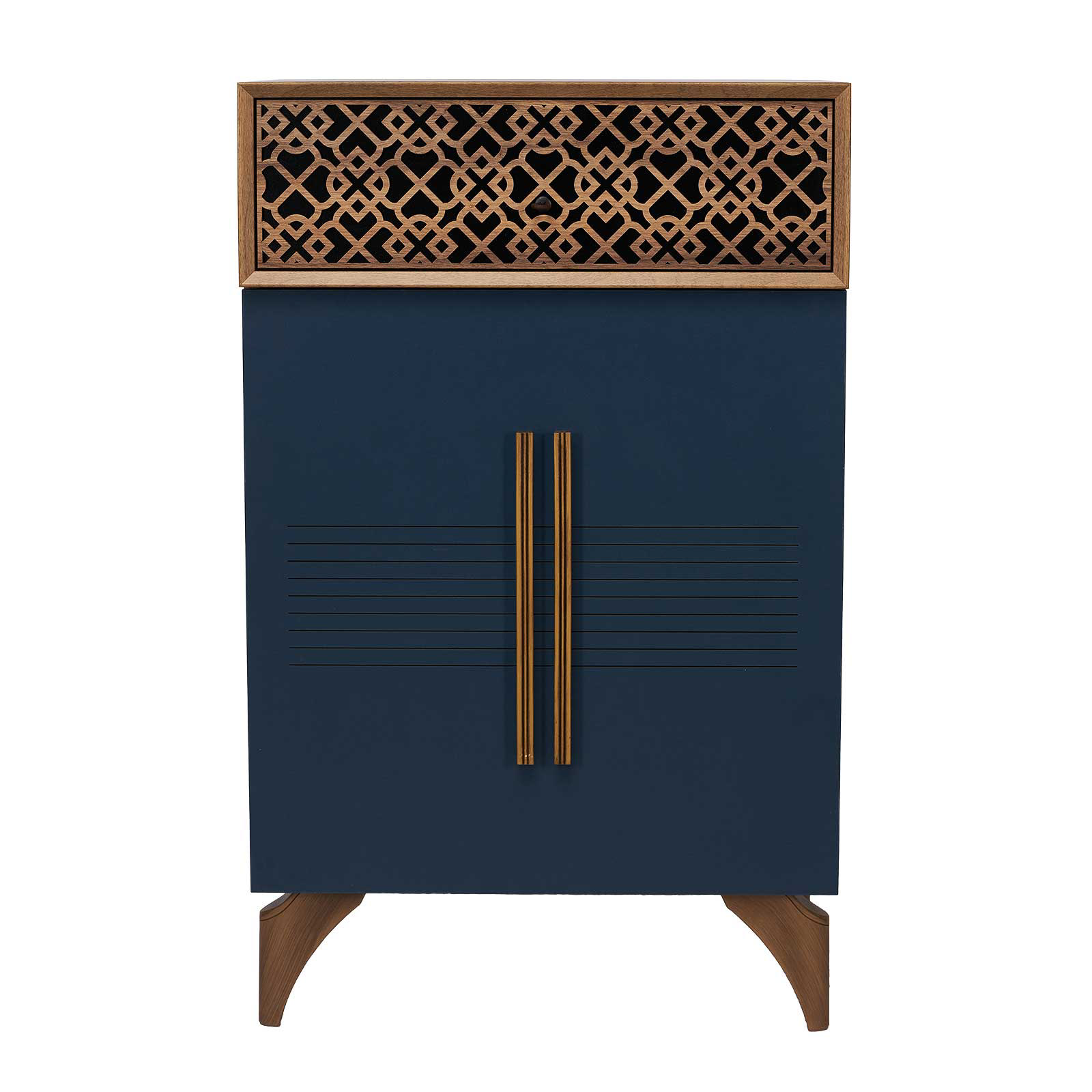 noptiera maro/albastru frontal