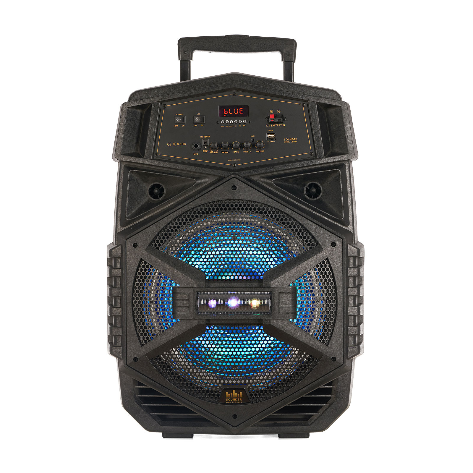 Boxa activa karaoke cu leduri active