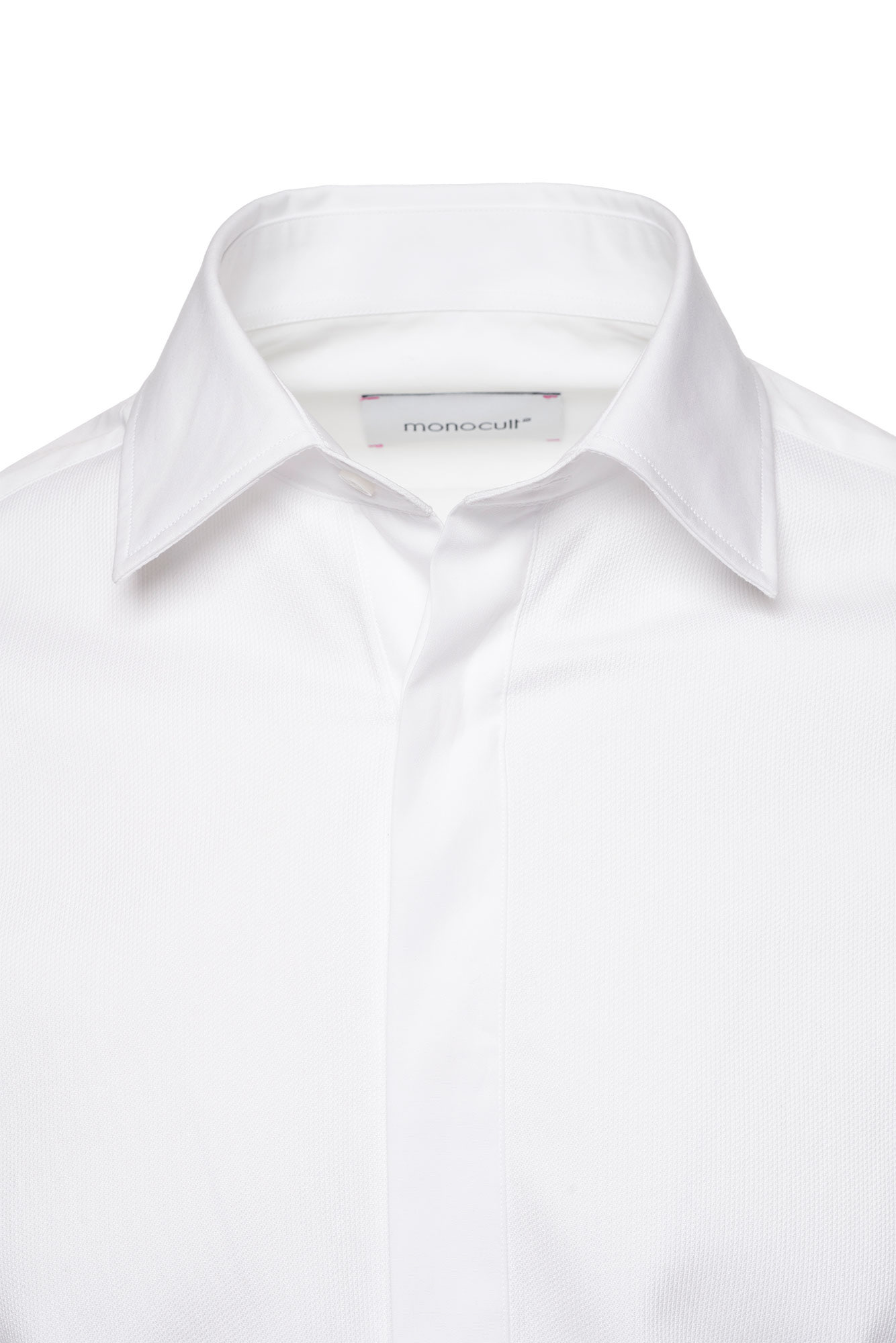 Camasa alba detaliu Monocult