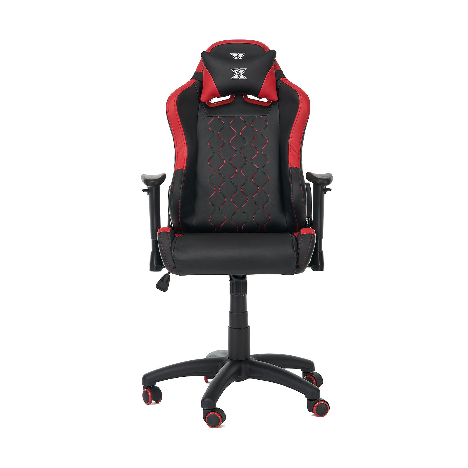 scaun gaming Serioux negru cu rosu frontal