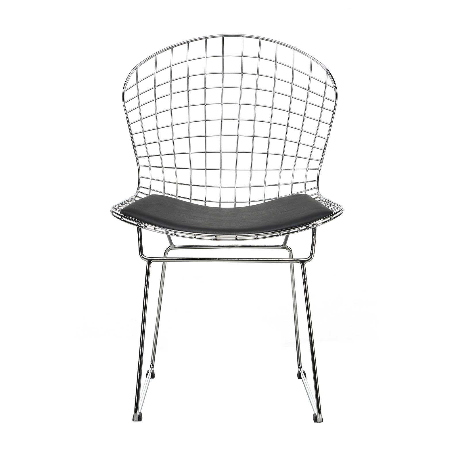 scaun din inox frontal