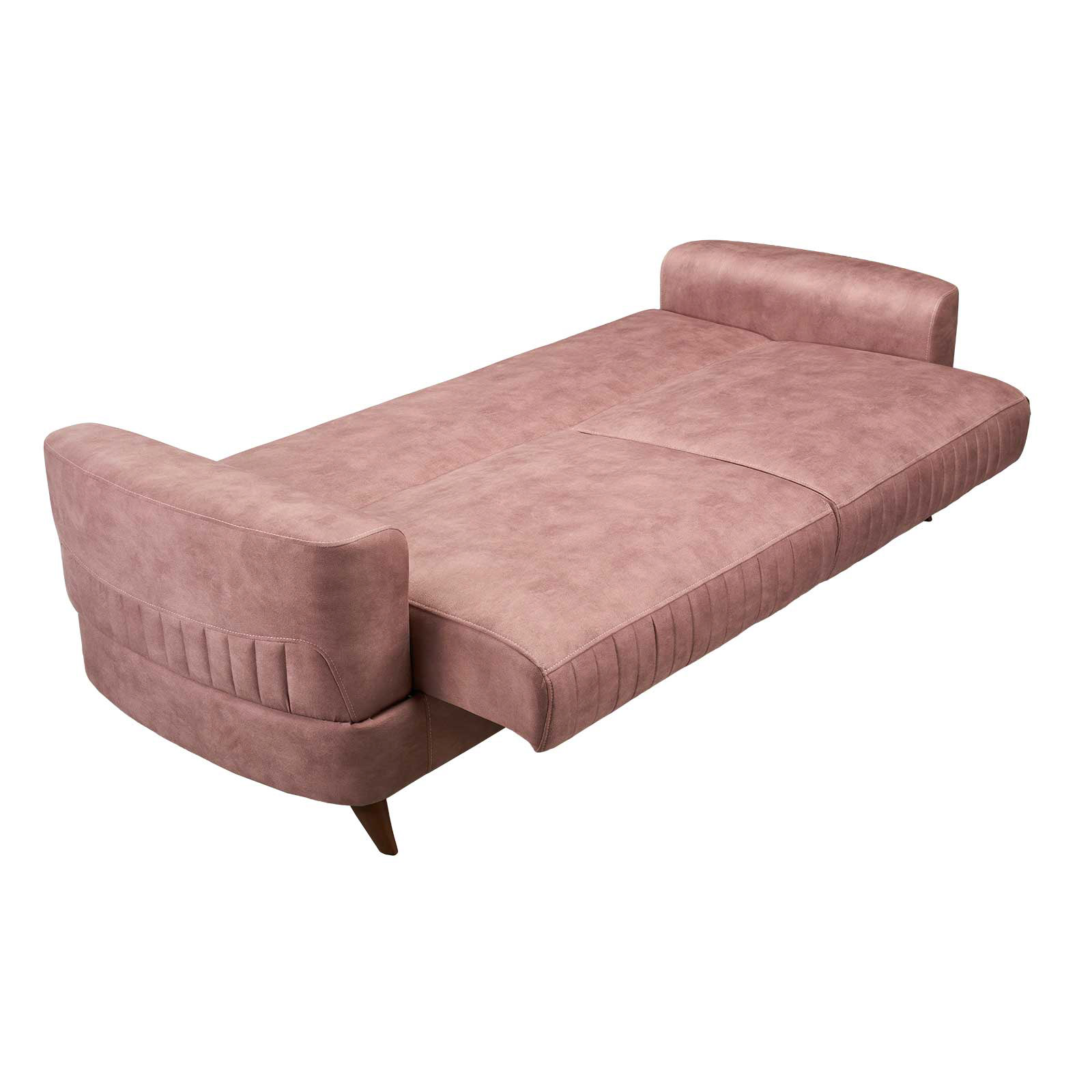 Canapea de doua locuri rabatabila roz
