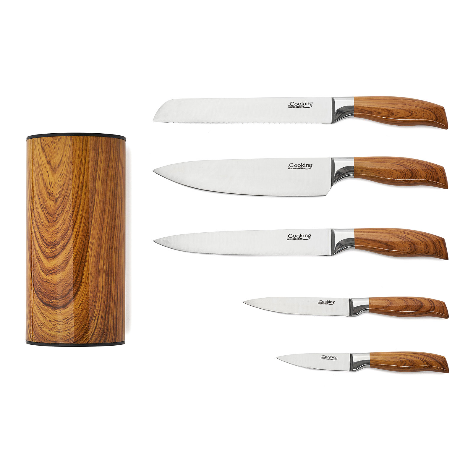 Cutite cu maner de men Cooking by Heinner cu suport