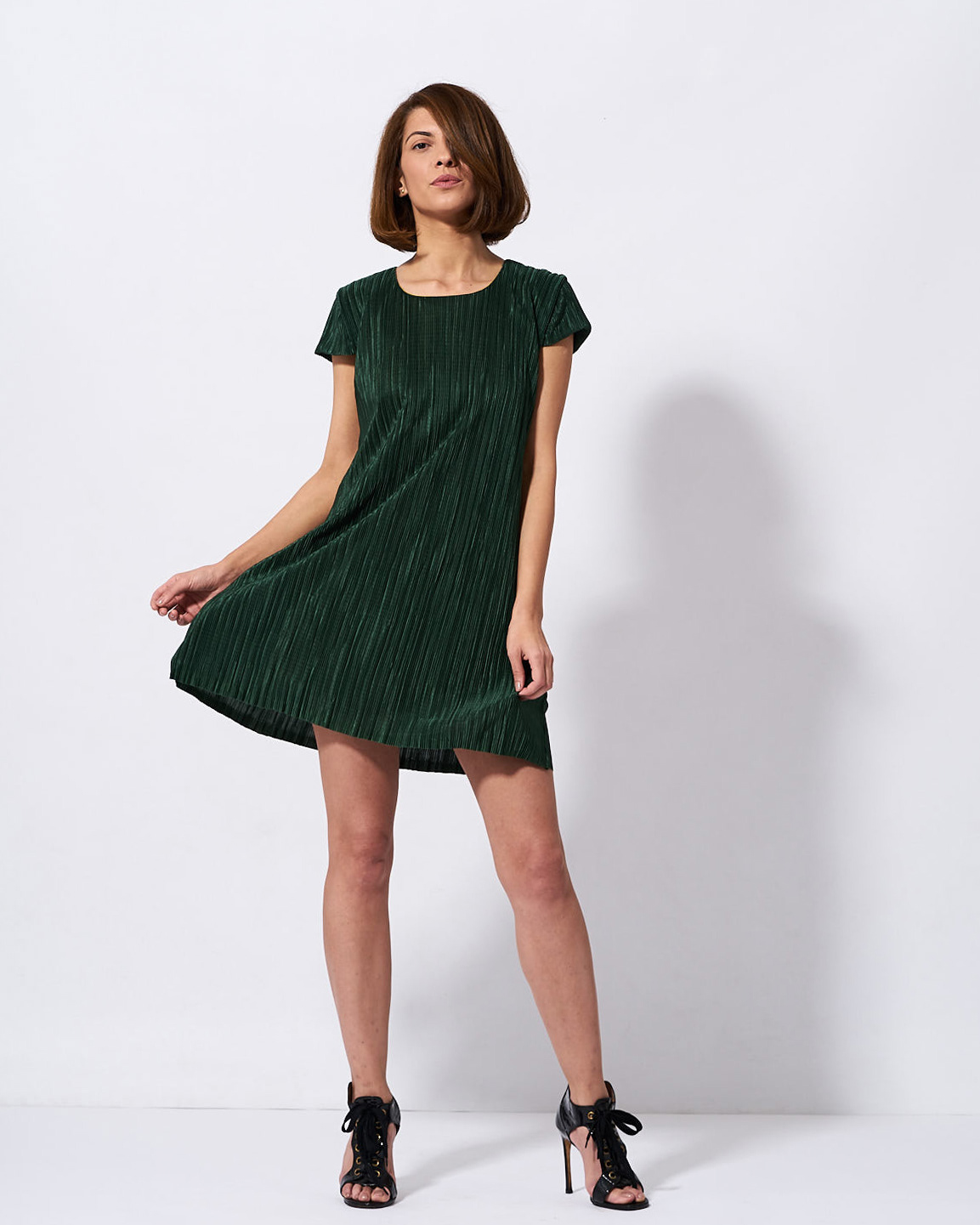 rochie scurta verde