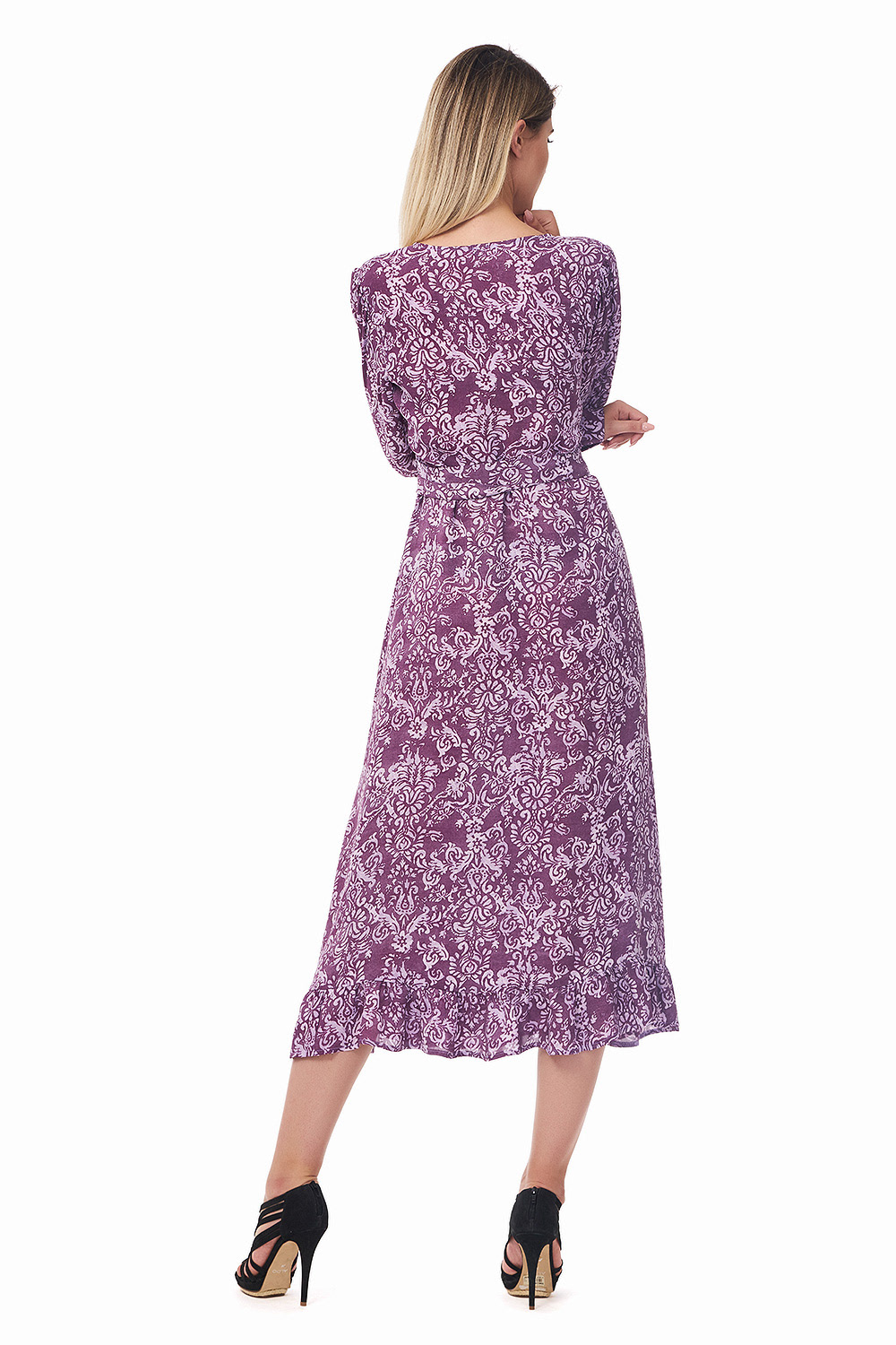 spate rochie inflorata violet