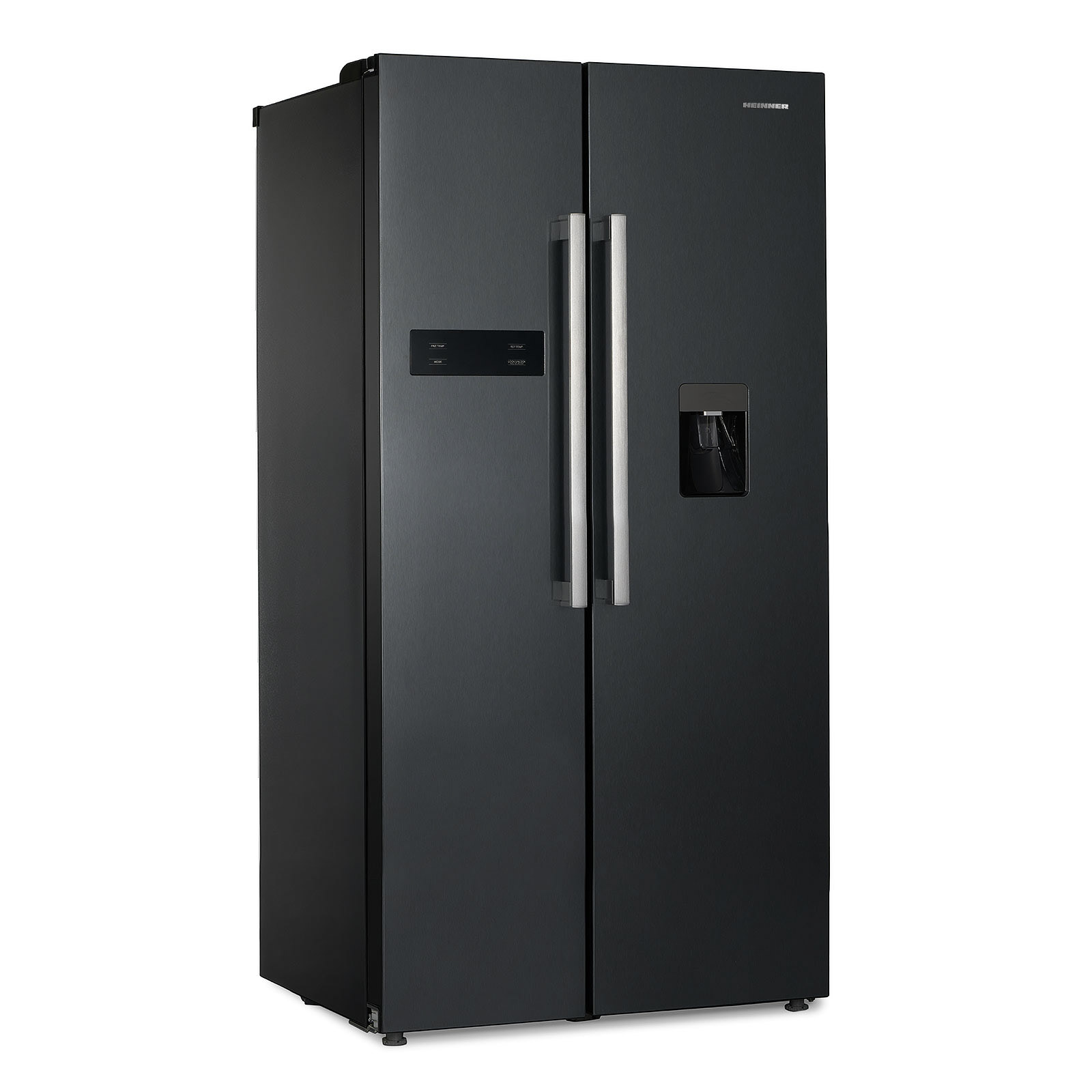 Combina frigorifica double side negru Heinner