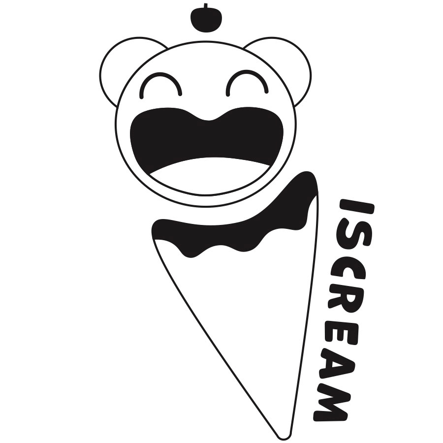 iScream Logo BW Version