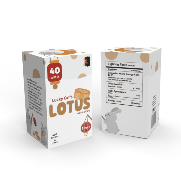 Lucky Cat's Lotus Packaging