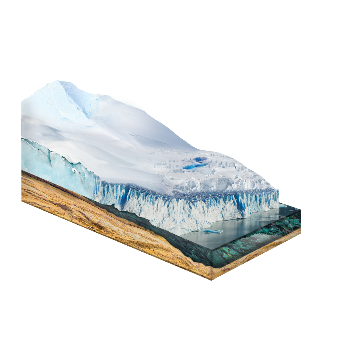 Educational Image: Glacier Cutaway