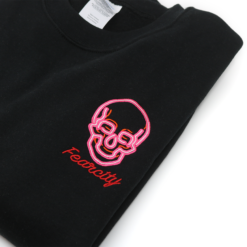 Embroidered 4 thread colors - Fearcity Brand