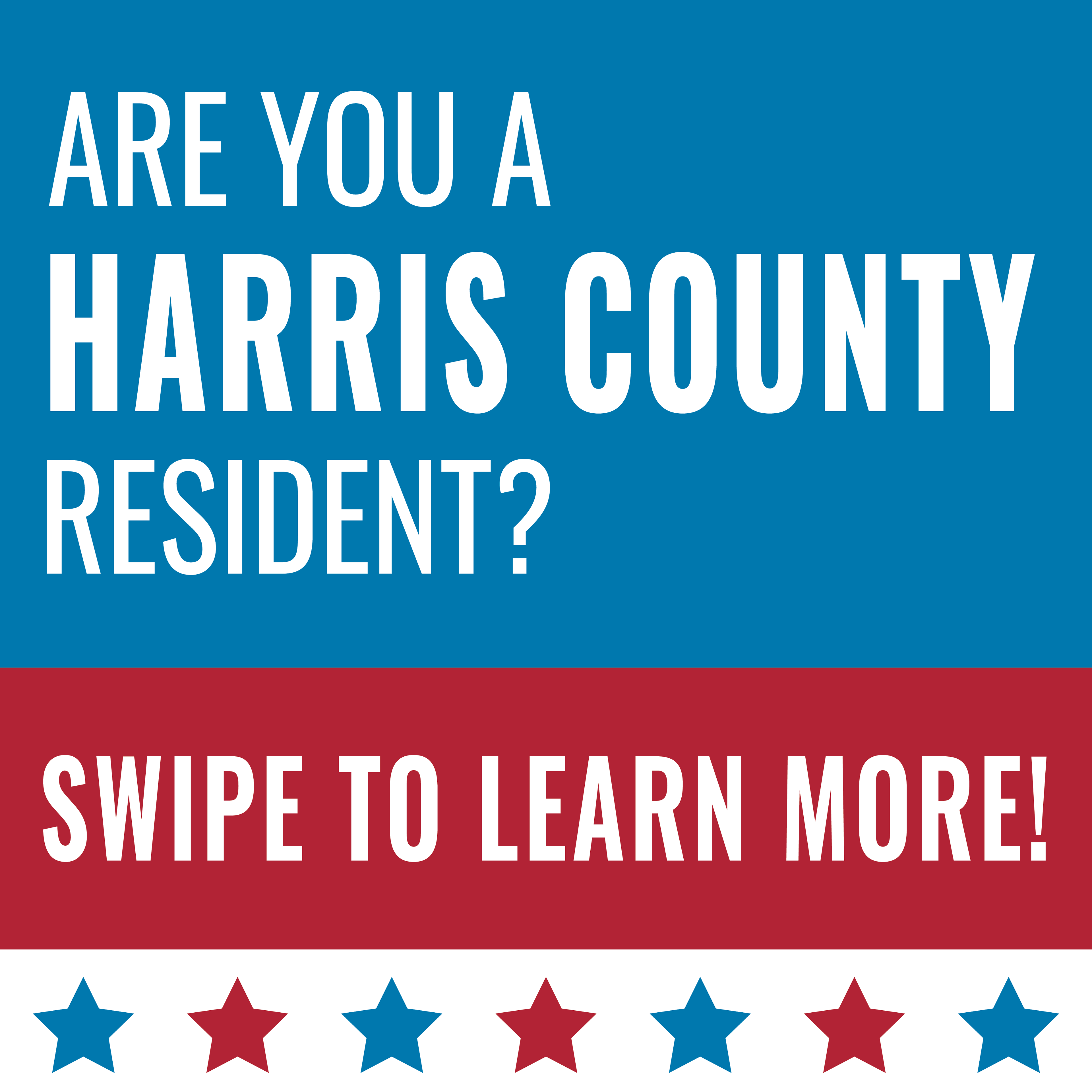 Harris County Uniform Election Scrolling Social Media Post