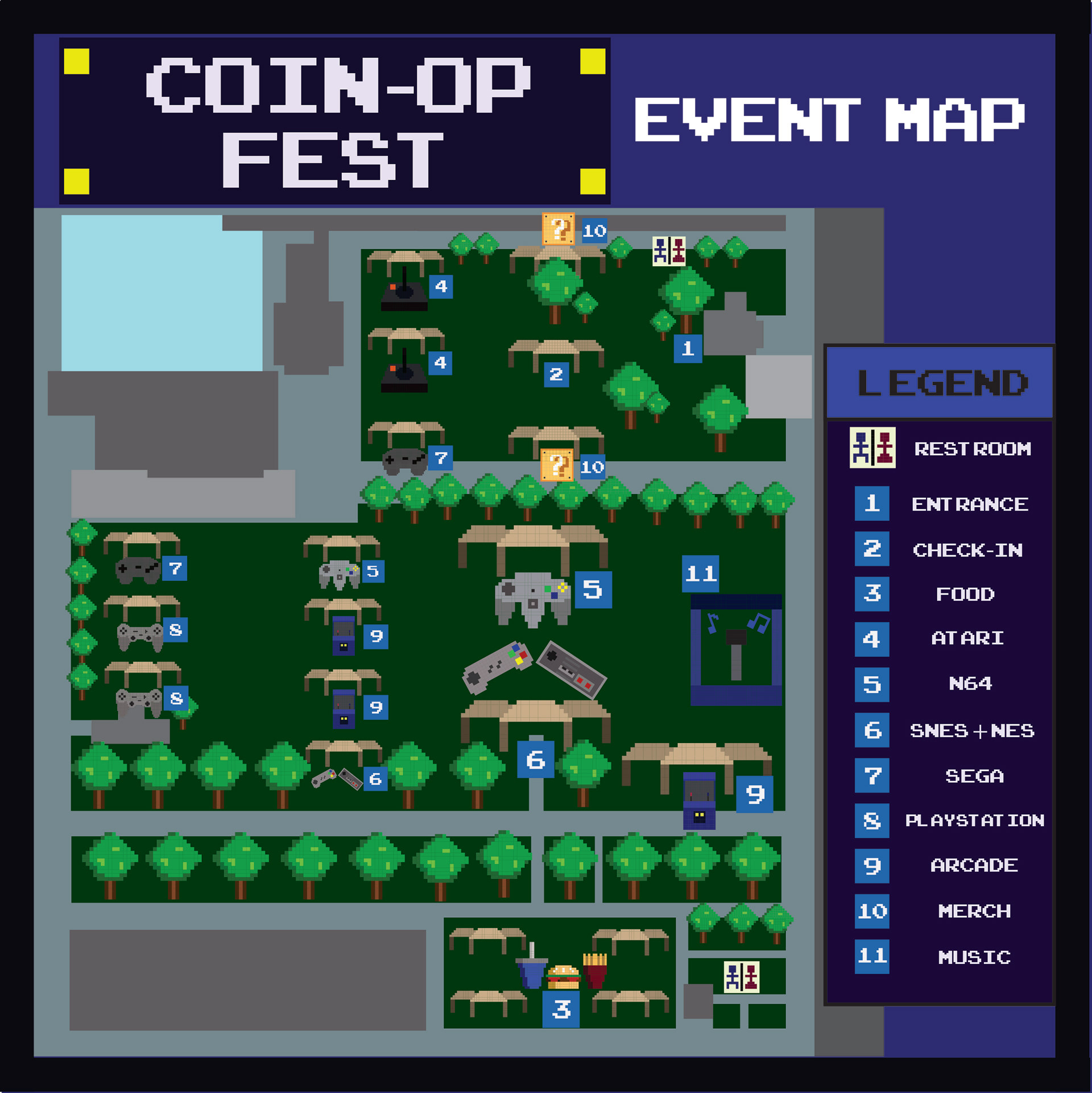 COIN-OP FEST Marketing Map