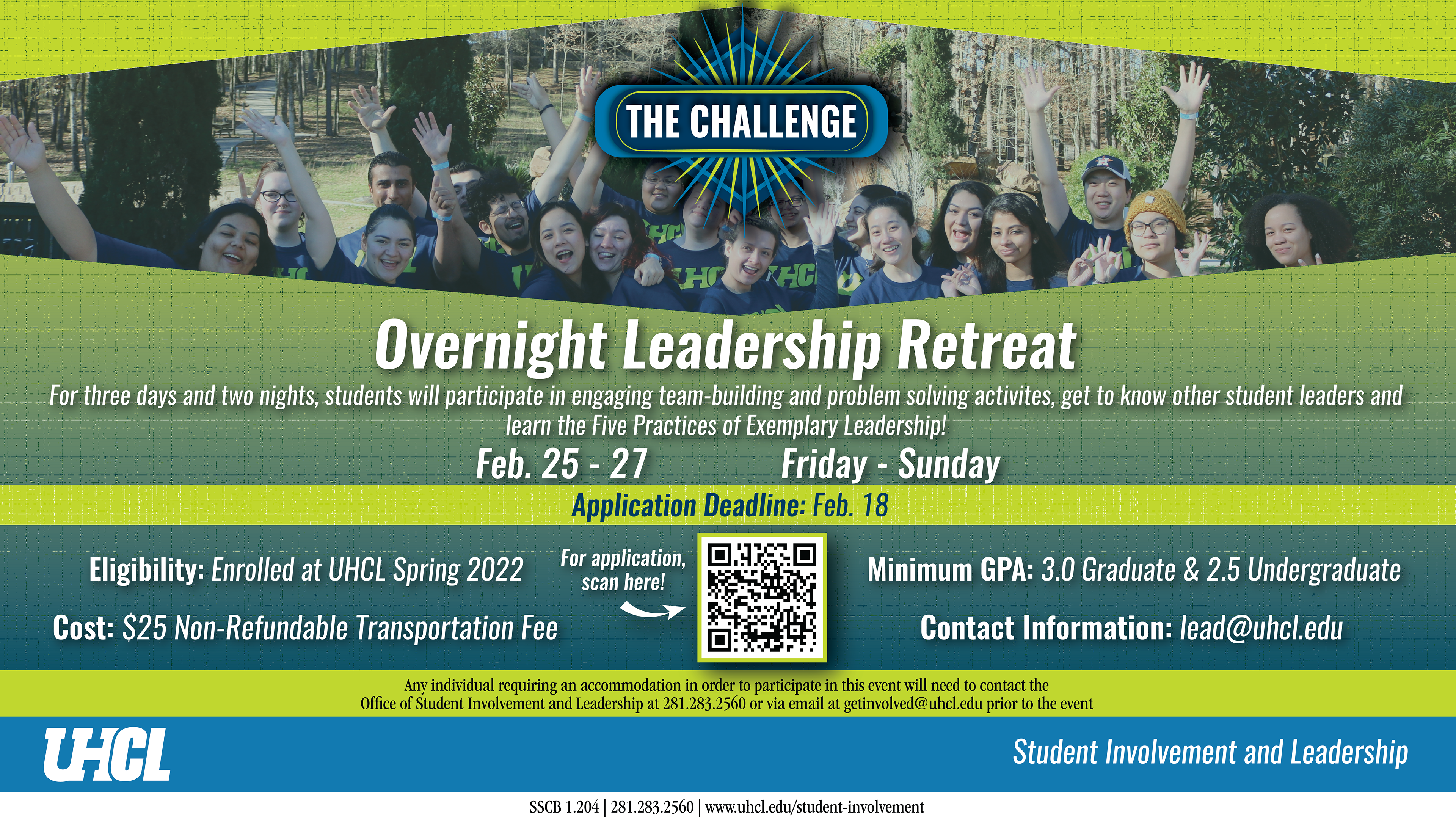 Overnight Leadership Retreat TV Slide Flyer