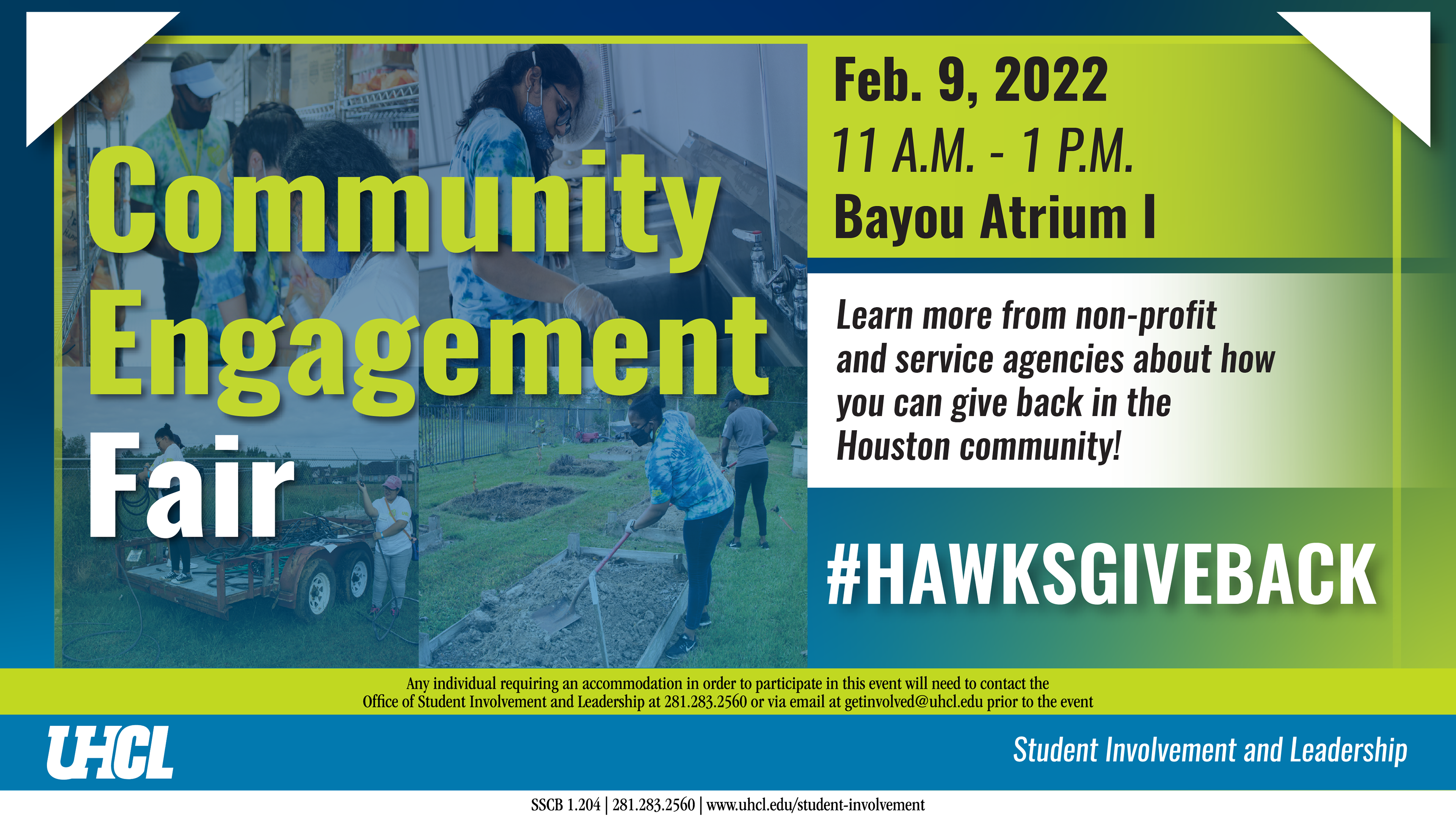 Community Engagement Fair TV Slide Flyer