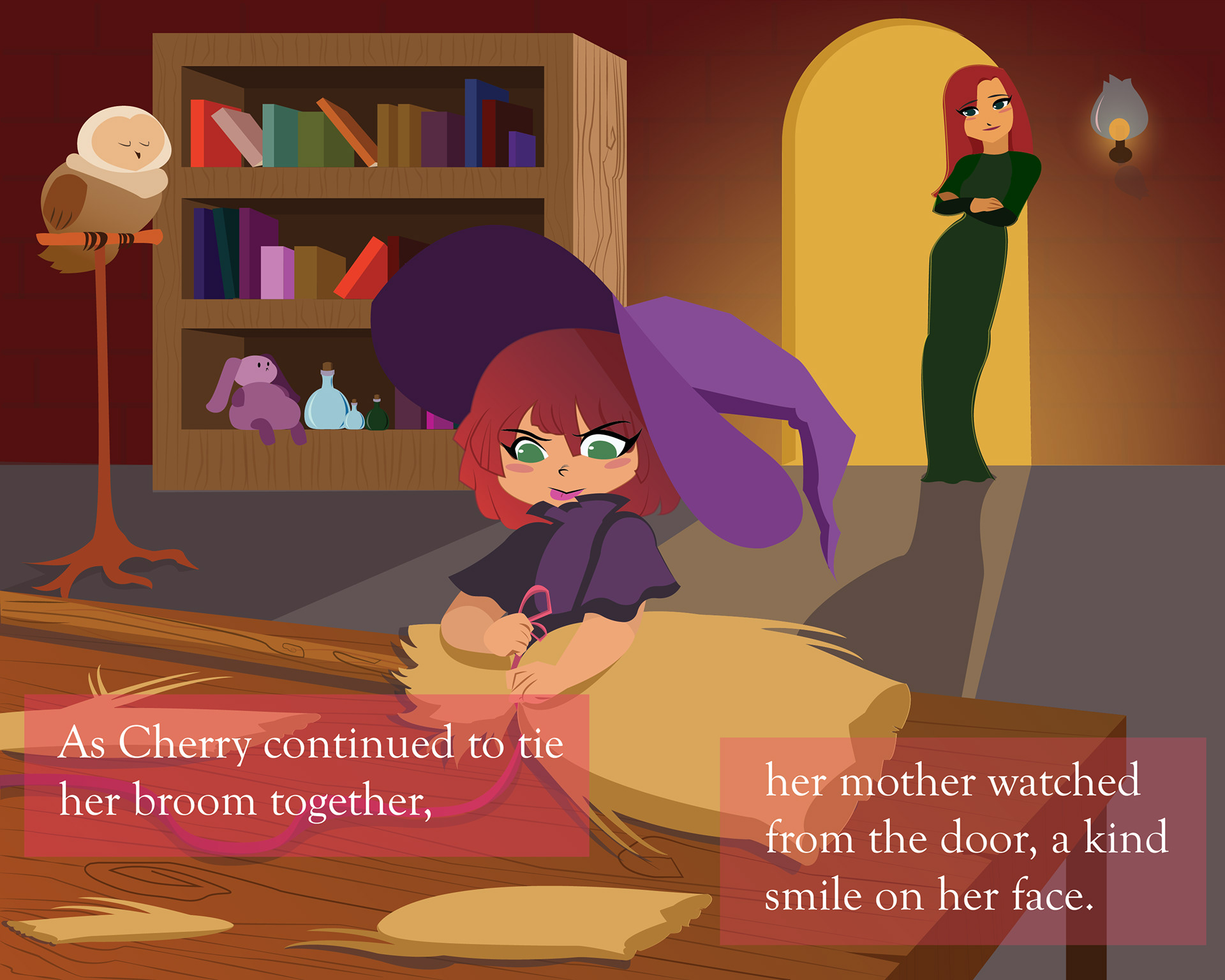 Cherry the Lil Witch Story Book Page