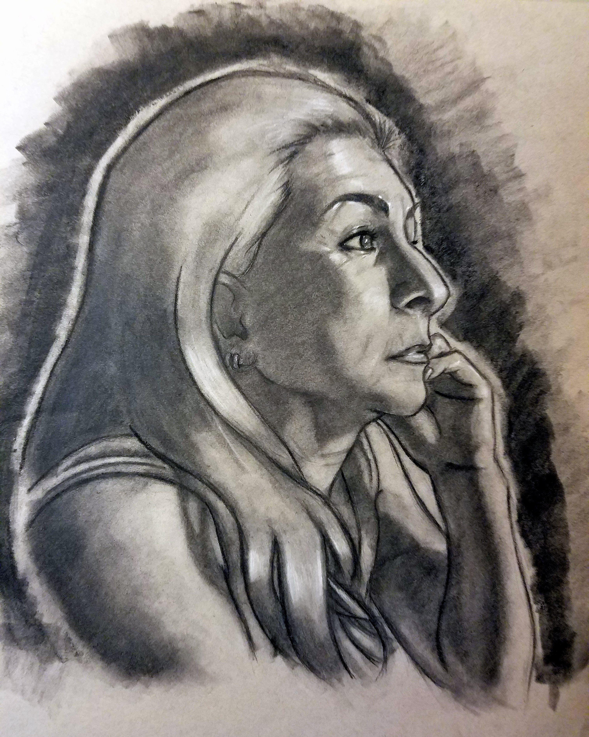 Lost in Thought Portrait