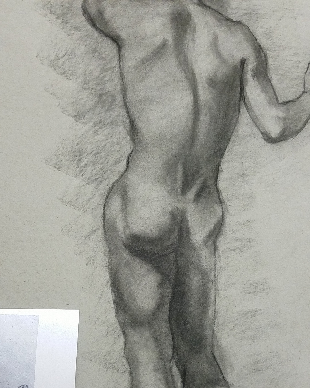 Turned Back Life Drawing