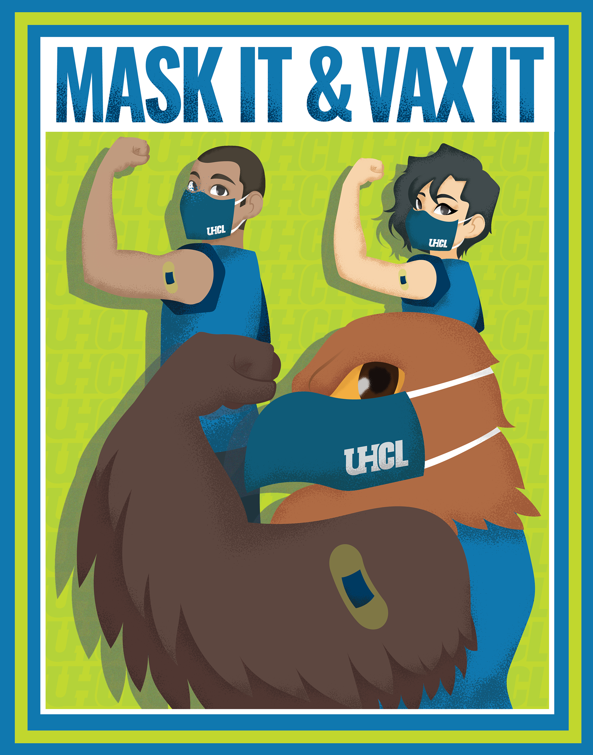 Mask It and Vax It COVID Poster