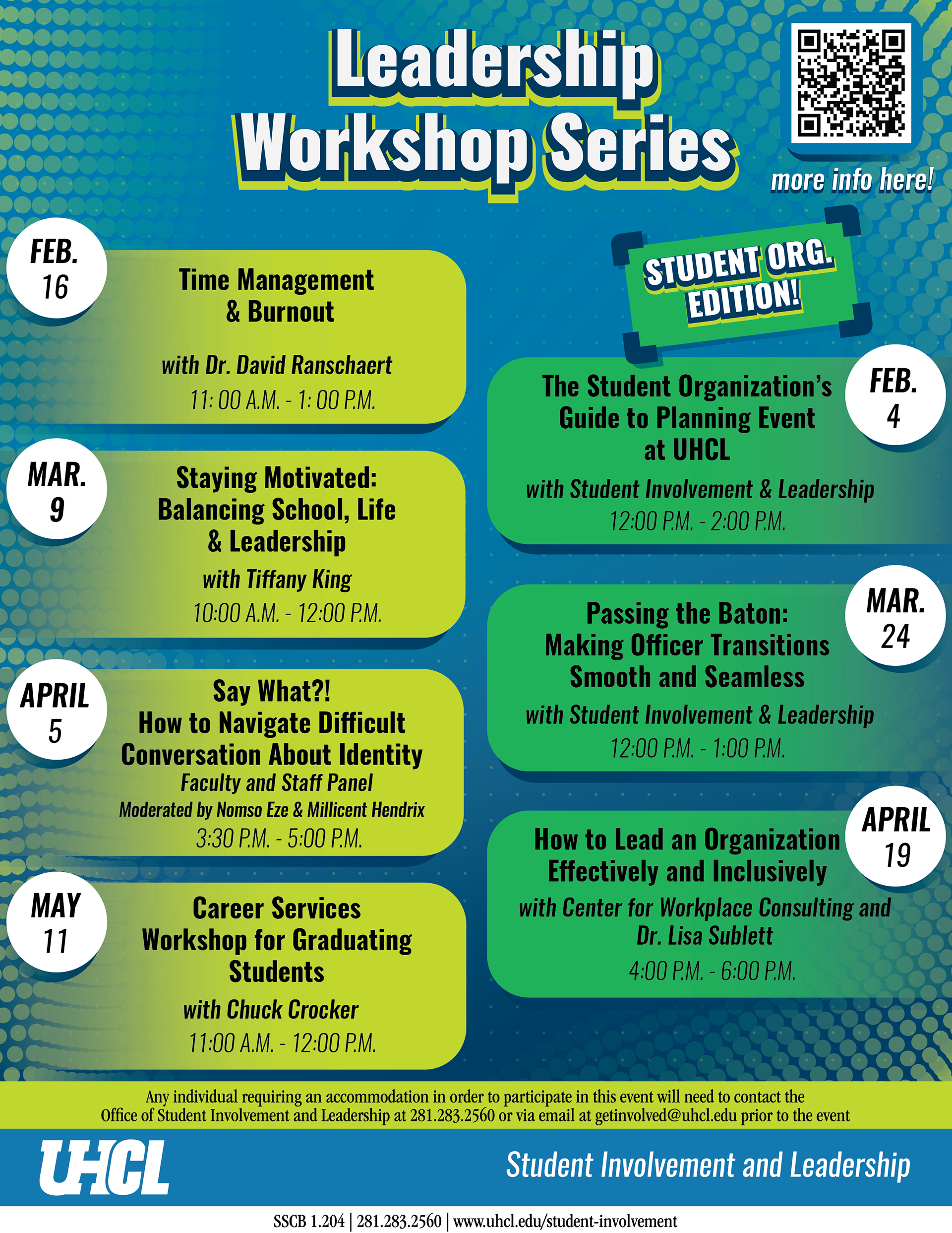 Leadership Workshop Series Flyer