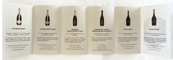 Inside Trade tasting brochure