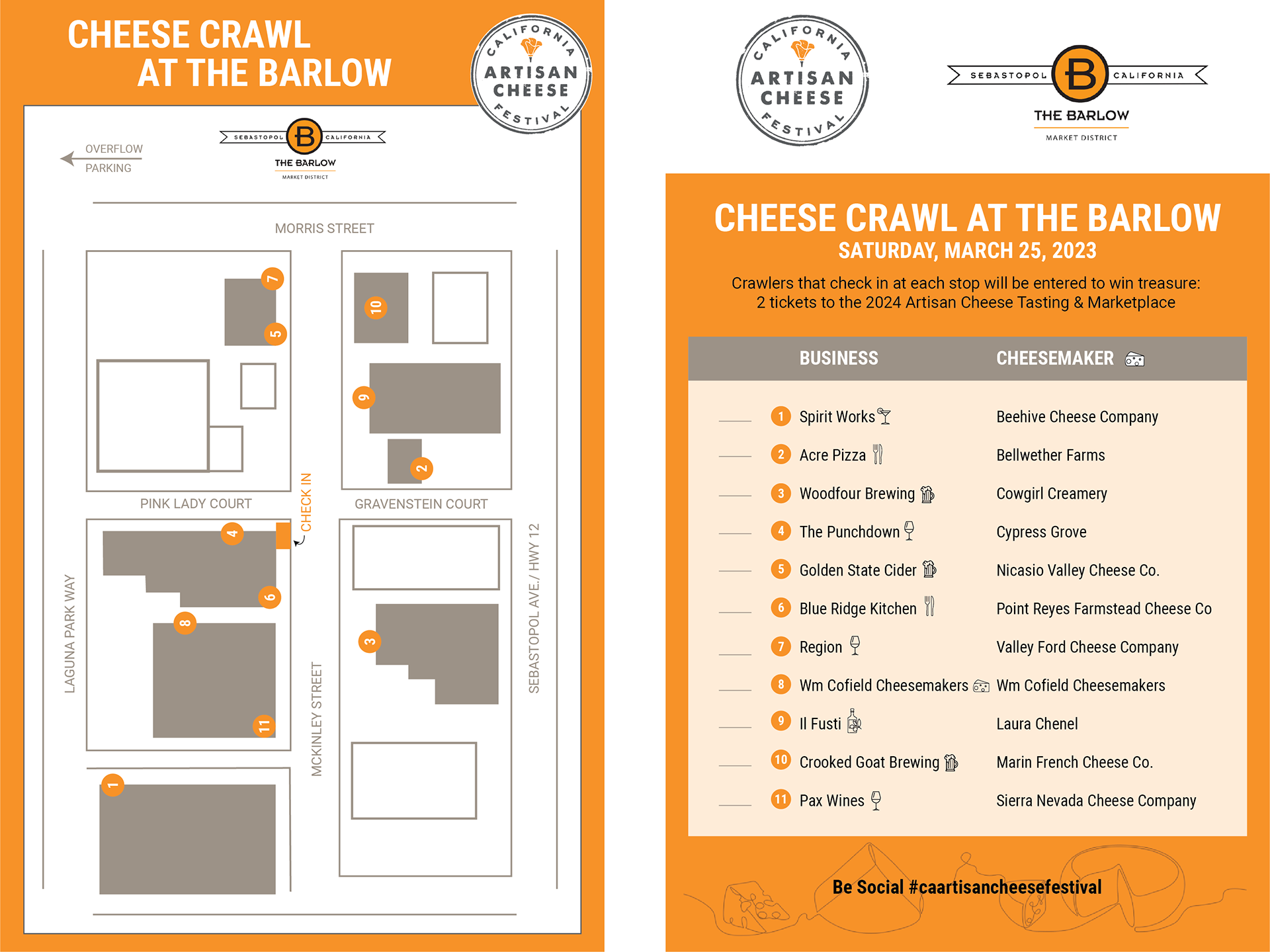 Cheese Crawl map