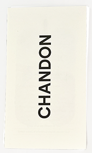 Chandon Trade tasting brochure, multi-page gate fold