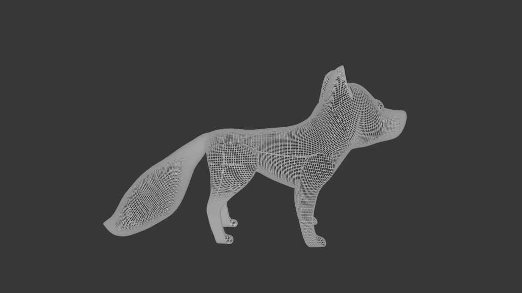 Wireframe Run Idle