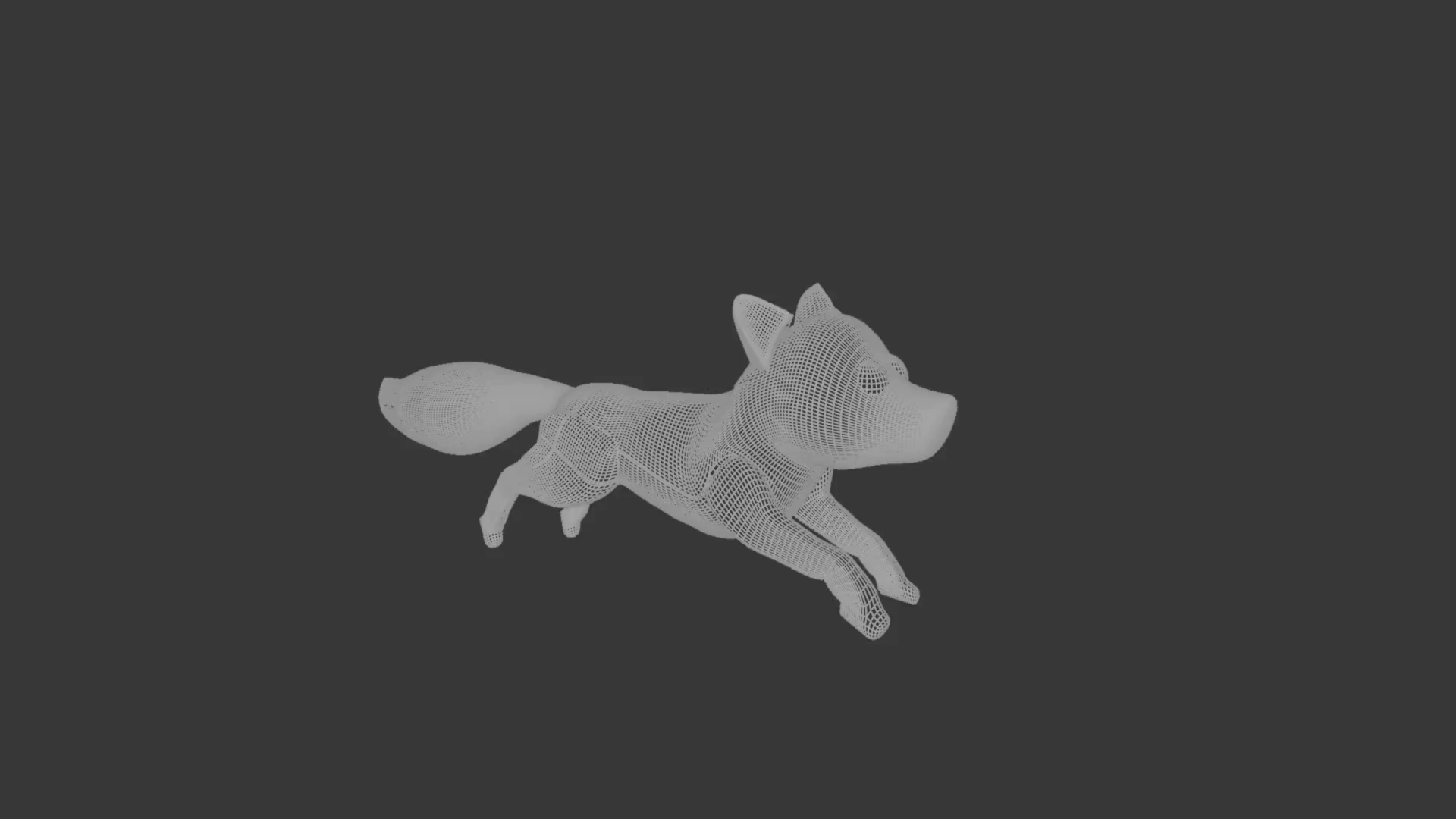 Wireframe Run Cycle