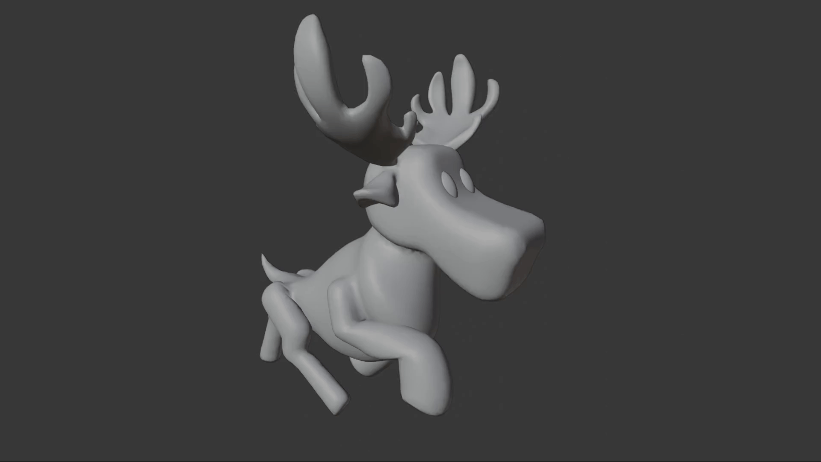 Viewport Shading Solid Antler Attack Run Cycle